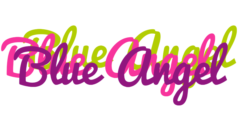 Blue Angel flowers logo